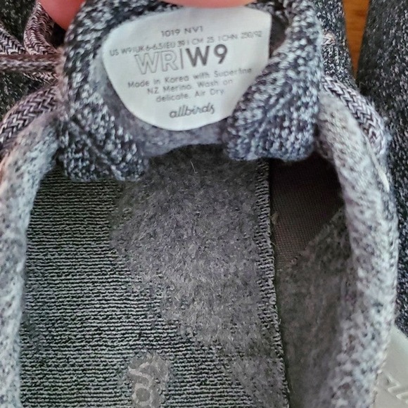 allbirds The Wool Runners Merino Wool Lace Up Sneakers Size Women’s 9 - Picture 5 of 5